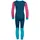 TROLLKIDS Merino Ii Funktionsunterwäsche-set - Dark Turquoise / Bright Berry / Madeira Blue - 128 cm
