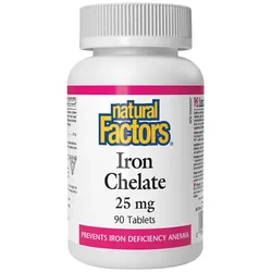 Natural Factors Iron Chelate 25 mg (90 Tabletten)