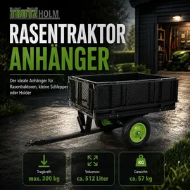 Trutzholm Rasentraktor Anhänger Kippanhänger 300 kg