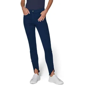Madeleine Verkürzte 5-Pocket-Hose mit Fransen in marine | Gr.: 36