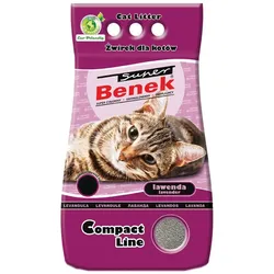 Super Benek Compact Line Katzenstreu mit Lavendelduft 10l +Trixie Streulöffel leicht -3% billiger (Rabatt für Stammkunden 3%)