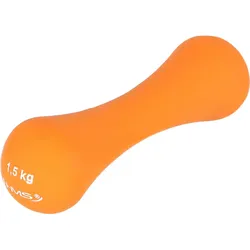 Kurzhantel aus gusseisen mit neoprenbeschichtung 17025 HMS ROT 750g