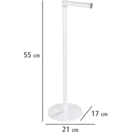 Wenko Stand Toilettenpapierhalter 2 in 1 Weiß - Matt