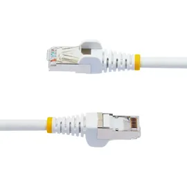 Startech StarTech.com 10 m CAT6a Kabel - LSZH-Raucharm, Halogenfrei - 10 Gigabit RJ45 LAN Kabel - SFTP Patchkabel - Weiß - CAT6a Verlegekabel - Abgeschirmtes Netzwerkkabel/Ethernet Kabel (NLWH-10M-CAT6A-PATCH)