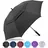 ZOMAKE Regenschirm Groß Sturmfest XL - Großer Golf-Regenschirm, Windsicher & Stabil, Automatik Großer Schirm, Herren & Damen, 2 Personen, Outdoor & Reise(Schwarz)