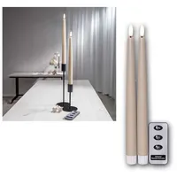 Star Trading Flamme Slim LED-Kerze 28,5 cm beige