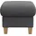Home Affaire Polsterhocker Glendale mit Stauraum 58 x 48 x 58 cm Grau