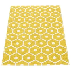 pappelina Honey Outdoor-Teppich - senf / vanille 70 x 100cm