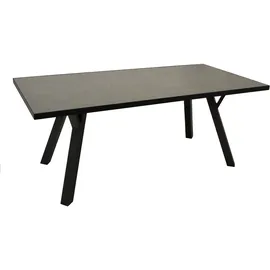 DEGAMO MANCIANO Gartentisch 180 x 90 x 72 cm dunkelgrau
