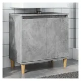 vidaXL Waschbeckenunterschrank 58 x 60 x 33 cm Grau