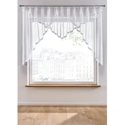 bonprix Kuvertstore mit Satinband Einfassung mit recyceltem Polyester, weiß, 120x450 cm