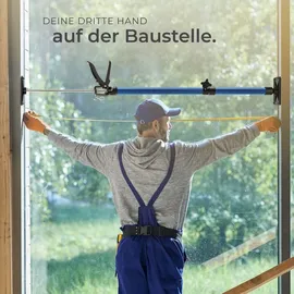 Tectake tectake® 6er-Set Türspanner, stufenlos höhenverstellbar, Belastbarkeit 30 kg je Spanner, mit Schnellspannsystem