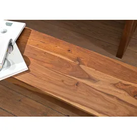 MASSIVMOEBEL24.DE Holzbank Sydney Braun 178 x 35 x 45 cm