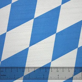 JUNOPAX Papiertischdecke Raute weiß-blau