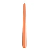 majen Kopschitz Kerzen Spitzkerzen Lachs 24 x Ø 2,3 cm, 12 Stück, Rußfrei, Kerze