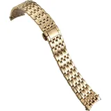 20 mm 16 mm 19 mm Edelstahl-Uhrenarmband Ersatz für Omega De Ville Prestige Orbis Edition Uhrenarmband Metall Glänzendes Armband (Farbe: Silber, Größe: 20 mm), rose gold, 19 mm