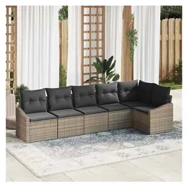 vidaXL Garten-Essgruppe 6-tlg. Grau