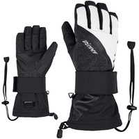 Ziener Damen Milana AS Snowboard-Handschuhe/Wintersport | Wasserdicht, Atmungsaktiv, Black.White, 7