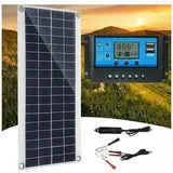 30 w 12 v Solarpanel, Solarpanel-Set, Batterieladegerät-Set mit 60 a Solarladeregler für Wohnmobil, Yacht, Outdoor, Garten, Beleuchtung - Ahlsen