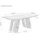 HELA Tische Tindari 180 x 76 x 100 cm creme/schwarz