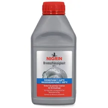 Nigrin Bremsflüssigkeit DOT4, Hochleistungsformel, Siedepunkt 260°C, optimiert Bremsdruckkontrolle, 500 ml