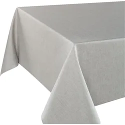 Tischdecke DELINDO LIFESTYLE "WIEN" Gr. 5, grau, Ø:160cm, Polyester, Tischdecken, Fleckabweisend, pflegeleicht, 180 g/m2