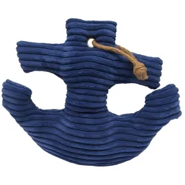 Relaxdays Türstopper Dunkelblau/Braun