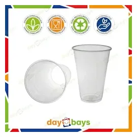daybays Plastikbecher 0,5 l Transparent 50 St.