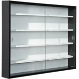 MID.YOU Hängevitrine Collecty 80 x 60 x 10 cm Schwarz/Weiß