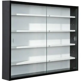 MID.YOU Hängevitrine Collecty 80 x 60 x 10 cm Schwarz/Weiß