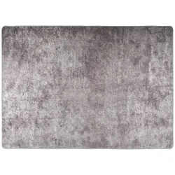 vidaXL Teppich Waschbar Grau 150x230 cm Rutschfest