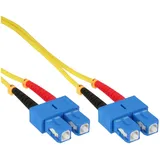 InLine LWL Duplex Kabel, SC/SC, 9/125μm, OS2, 0,5m