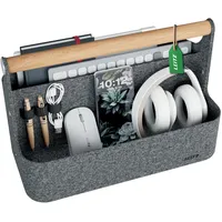 Leitz Schreibtisch-Organizer mit Griff 2 Fächer Grau