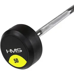 Langhantel / langstange mit festem gewicht und gummibeschichtung gsg HMS SCHWARZ 30kg