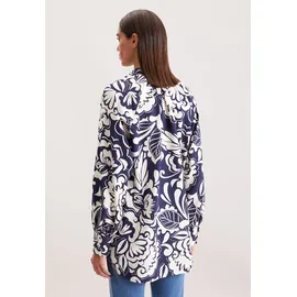 Seidensticker Klassische Bluse Tunika Druck blau S (36)