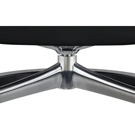Stressless Relaxsessel Reno Leder 92 x 110 x 80 cm Schwarz mit Hocker