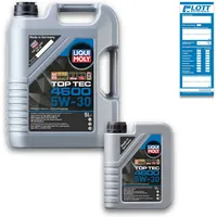6 Liter Liqui Moly Motorenöl Motoröl Top Tec 4600 5W-30 Motorenoel Oil Ö 3756