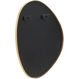 [en.casa] Wandspiegel Lardkapihond 75 x 53 cm Goldfarben