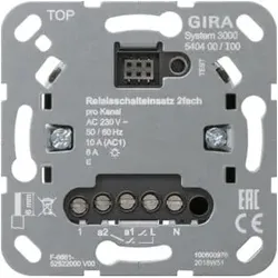 Gira Relaisschalteinsatz 2fach S3000 540400