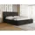 WFL GROUP Polsterbett Terra mit Bettkasten Schwarz Boucle 120x200 cm,