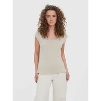 Vero Moda V-Shirt "VMFILLI SS V-NECK TEE GA NOOS",