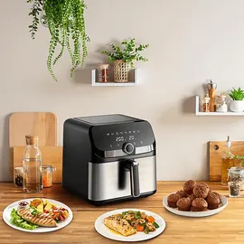 Tefal Easy Fry Mega EY855D10 Schwarz/Edelstahl