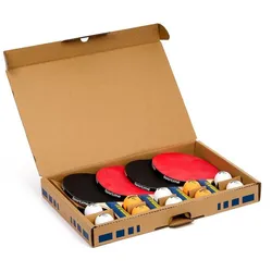 Sportime Tischtennisschläger Tischtennisschläger-Set Family & Friends, 1,5 mm Schaum