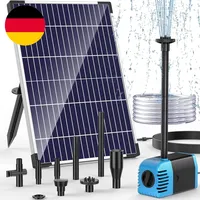 POPOSOAP 12W Solar Springbrunnen Für Außen, 600 L/H Solarbrunnen Für Draussen Mi