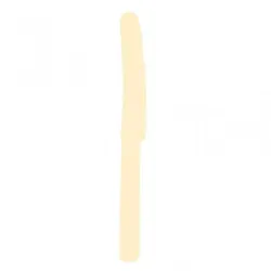 10 Messer creme Plastik
