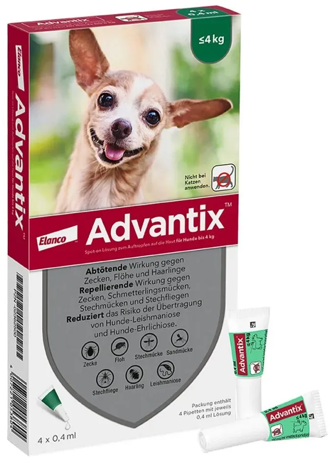 Advantix Spot-On für Hunde bis 4 kg