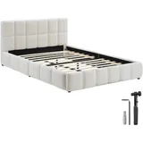 Tectake Shirley 180 x 200 cm Teddy creme