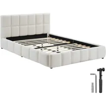 Tectake Shirley 180 x 200 cm Teddy creme