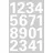 Herma Zahlenetiketten 4170 Weiß 25mm 1 Blatt