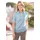 GOLDNER Baumwollshirt mit Polokragen in hellblau | Gr.: 44